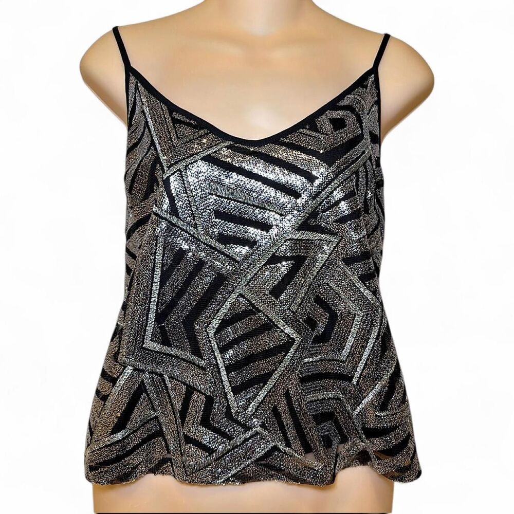 Astr-the-label Women's Black and Silver Vest
